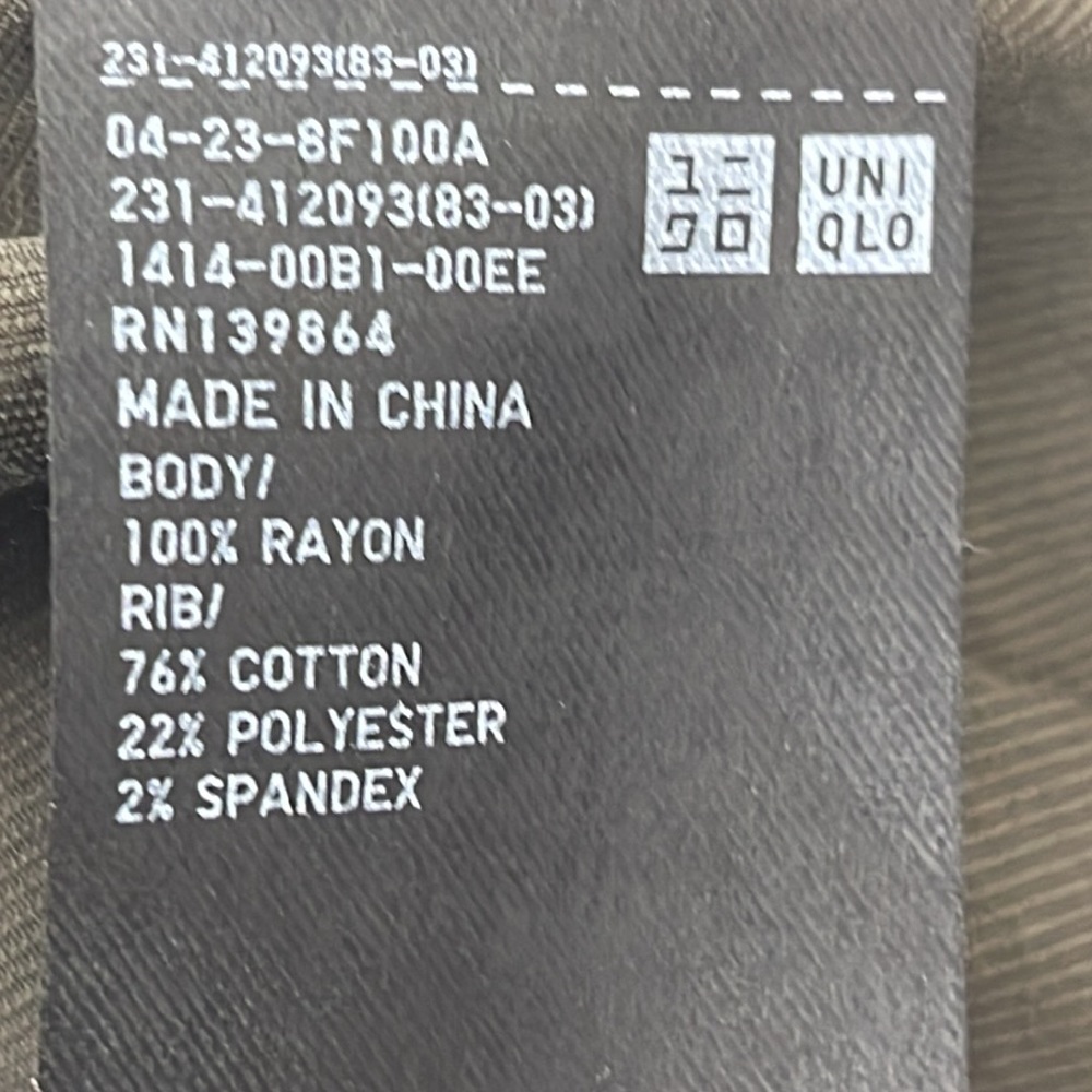 Uniqlo Women’s Green Twill Long Sleeve Top - Picture 15 of 16